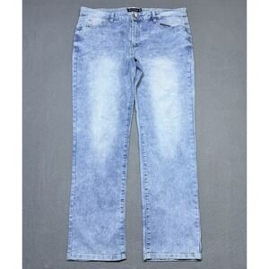 Southpole Jeans Mens 36x32 Skinny Stretch Denim Light Wash Y2K Retro